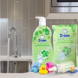 Nước rửa bình sữa Dnee organic Thái trà xanh túi 550ml/ chai 600ml 9