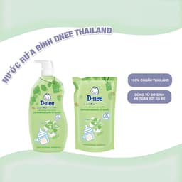 Nước rửa bình sữa Dnee organic Thái trà xanh túi 550ml/ chai 600ml 7
