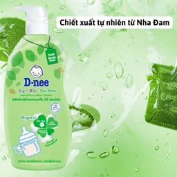 Nước rửa bình sữa Dnee organic Thái trà xanh túi 550ml/ chai 600ml 3