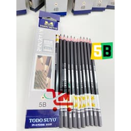 Hộp 12 Cây Bút Chì Gỗ ELISA 4B, Todo Suyo, Đạt Chuẩn Nhật Bản, Chất Liệu Gỗ Chắc Chắn, Bền Đẹp, Chì Đậm, Sắc Nét 3