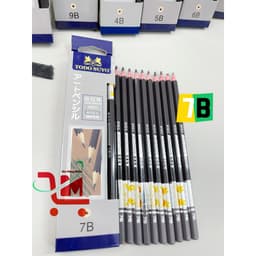 Hộp 12 Cây Bút Chì Gỗ ELISA 4B, Todo Suyo, Đạt Chuẩn Nhật Bản, Chất Liệu Gỗ Chắc Chắn, Bền Đẹp, Chì Đậm, Sắc Nét 6