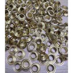 Khoen ore 8mm Bằng Sắt xi Màu VÀNG Bán sỉ Túi 1kg KHÔNG long đền Khuy mắt cáo thẻ tag, bấm túi giấy 1
