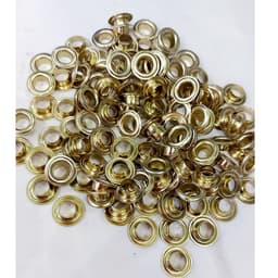 Khoen ore 8mm Bằng Sắt xi Màu VÀNG Bán sỉ Túi 1kg KHÔNG long đền Khuy mắt cáo thẻ tag, bấm túi giấy 2