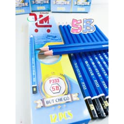 Hộp 12 Cây Viết Chì Đen Vỏ Gỗ P333- 3B, 4B, 5B,6B, GSTAR/Bút Chì Chuốt Gỗ Đen Không Có Gôm GSTAR, Chất Lượng Tốt 3