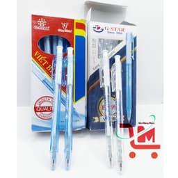 Hộp 24 Cây Bút Bi Xanh BP69 GSTAR 0.5mm / Bút Bi Bấm Mực Xanh, Mực Đỏ  BP69 GSTAR 1