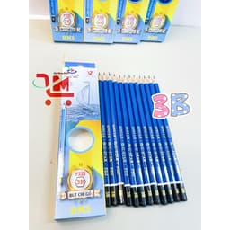 Hộp 12 Cây Viết Chì Đen Vỏ Gỗ P333- 3B, 4B, 5B,6B, GSTAR/Bút Chì Chuốt Gỗ Đen Không Có Gôm GSTAR, Chất Lượng Tốt 7