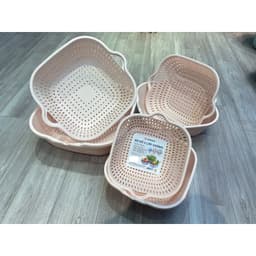 Bộ rổ vuông 6 món có Chậu nhựa việt nhật, Tiên ích. 2