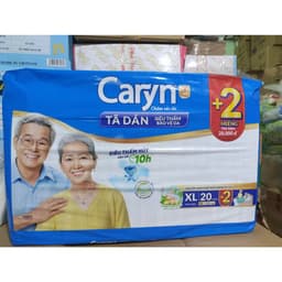[COMBO 3 GÓI] Tã dán Người Lớn Caryn đủ size M/L/XL 20- Thấm hút tốt, khử mùi, chính hãng 3