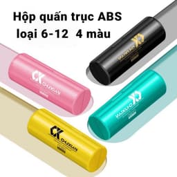 Hộp Đựng Trục Câu Đài silicone Chuxian cao cấp, Hộp trục câu đài silicon cao cấp xanh, đen, hồng, vàng, hộp trục chuxuan 2