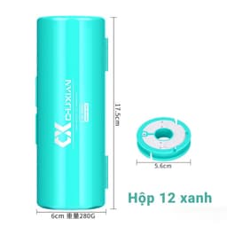 Hộp Đựng Trục Câu Đài silicone Chuxian cao cấp, Hộp trục câu đài silicon cao cấp xanh, đen, hồng, vàng, hộp trục chuxuan 5