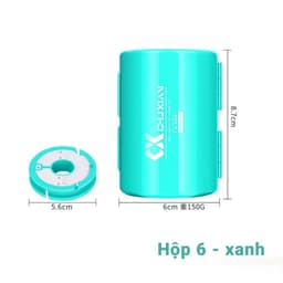 Hộp Đựng Trục Câu Đài silicone Chuxian cao cấp, Hộp trục câu đài silicon cao cấp xanh, đen, hồng, vàng, hộp trục chuxuan 9