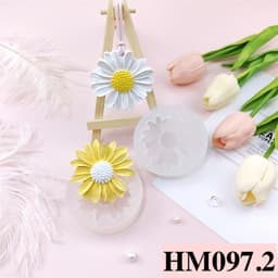 [Nhiều mẫu] Khuôn silicon làm sáp thơm, thạch cao thơm hình hoa các loại, khuôn hoa làm sáp thơm treo phòng - HM097 2