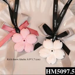 [Nhiều mẫu] Khuôn silicon làm sáp thơm, thạch cao thơm hình hoa các loại, khuôn hoa làm sáp thơm treo phòng - HM097 5