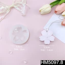 [Nhiều mẫu] Khuôn silicon làm sáp thơm, thạch cao thơm hình hoa các loại, khuôn hoa làm sáp thơm treo phòng - HM097 7