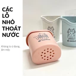 [Top Value] Cốc Dán Tường Nhựa Việt Nhật NH463 Cắm Bàn Chải, Kem Đánh Răng, 1 Cốc Dán Có Lỗ Thoát Nước (6370) 3