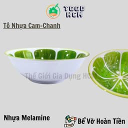Tô 6 - 15cm Nhựa Chanh Cam MELANIE  Cao Cấp Chịu Nhiệt 150* 4