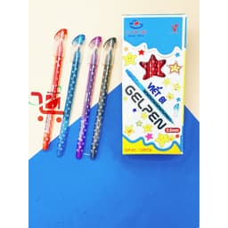 Hộp 12 Cây Bút Gel GP-01 G-STAR/Viết Êm Mực Xuống Đều[Ngòi 0.5mm] Mực Xanh, Đỏ, Đen, Tím / Bút Gel Ngòi Đẹp 3