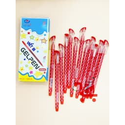 Hộp 12 Cây Bút Gel GP-01 G-STAR/Viết Êm Mực Xuống Đều[Ngòi 0.5mm] Mực Xanh, Đỏ, Đen, Tím / Bút Gel Ngòi Đẹp 4