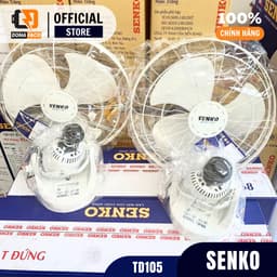 Quạt đảo trần SENKO TD105 chuyển hướng cơ điều khiển hộp số, công suất 47w siêu mát chính hãng 2