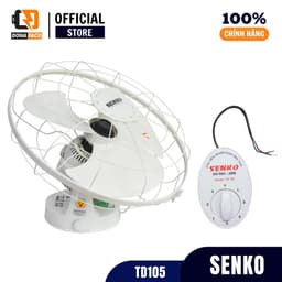 Quạt đảo trần SENKO TD105 chuyển hướng cơ điều khiển hộp số, công suất 47w siêu mát chính hãng 4