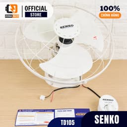 Quạt đảo trần SENKO TD105 chuyển hướng cơ điều khiển hộp số, công suất 47w siêu mát chính hãng 7