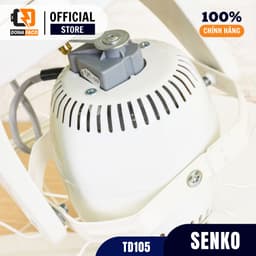 Quạt đảo trần SENKO TD105 chuyển hướng cơ điều khiển hộp số, công suất 47w siêu mát chính hãng 3