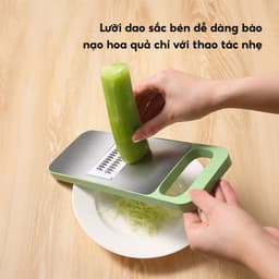 Dụng Cụ Bào Nạo Rau Củ Quả Đa Năng 6 LƯỠI DAO INOX 304 JYoohome Đồ Bào Rau Củ Thái Lát Bào Sợi 5