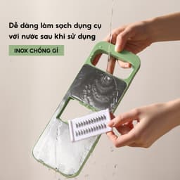 Dụng Cụ Bào Nạo Rau Củ Quả Đa Năng 6 LƯỠI DAO INOX 304 JYoohome Đồ Bào Rau Củ Thái Lát Bào Sợi 7