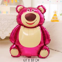 Phụ kiện trang trí sinh nhật chủ đề gấu Dâu tone hồng siêu hot 4