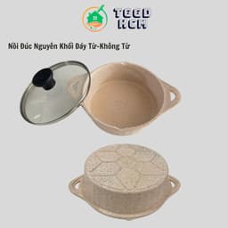 Nồi Chống Dính Đúc Kho Cá Thịt-Nồi Đúc Nguyên Khối Phủ Men Chống Dính Đáy Từ-Không Từ Neof 3