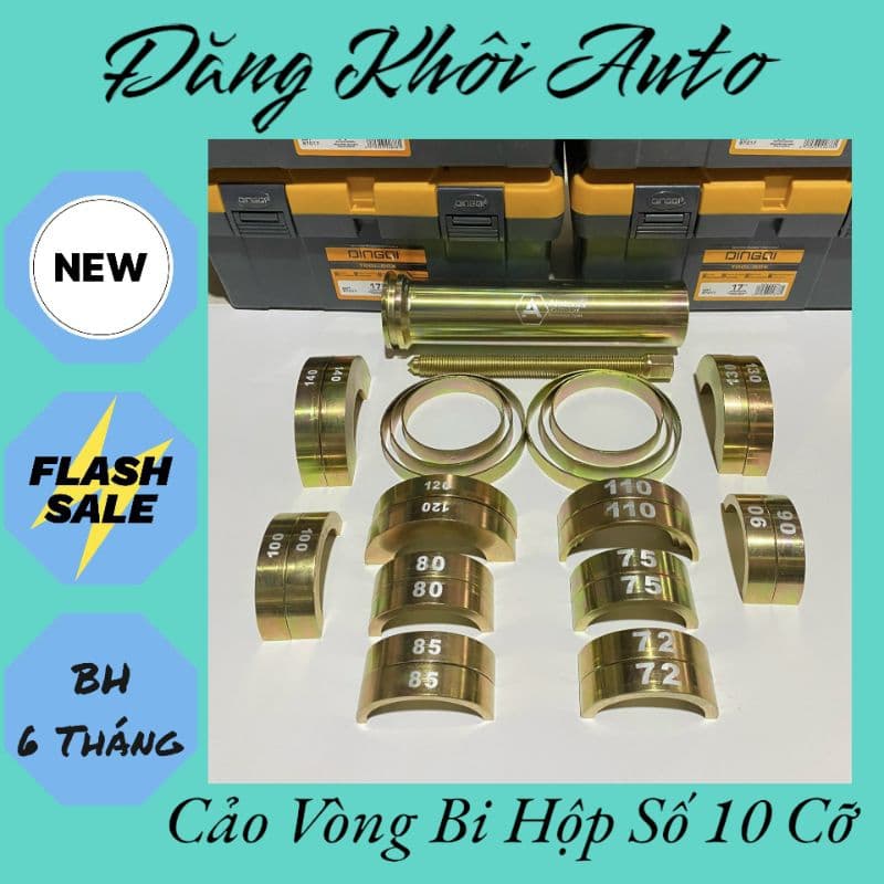 Bộ Cảo Vòng Bi Hộp Số 10 Cỡ, Bộ Cảo Vòng Bi Rãnh Ngoài Đầu Trục
