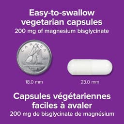 [NỘI ĐỊA CANADA] Viên uống Magnesium Bisglycinate 200mg của Webber Naturals 5
