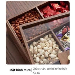 KHAY ĐỰNG MỨT, KHAY ĐỰNG BÁNH KẸO TẾT, HẠT KHÔ BỀN ĐẸP SANG TRỌNG GỖ MDF CAO CẤP 4