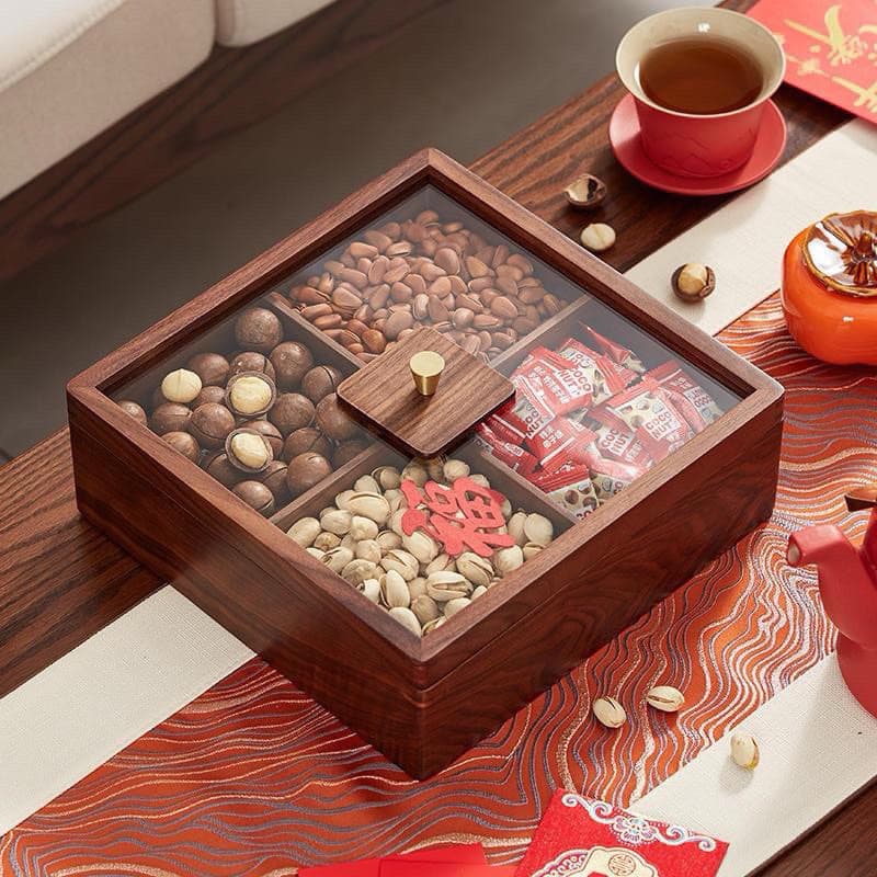 KHAY ĐỰNG MỨT, KHAY ĐỰNG BÁNH KẸO TẾT, HẠT KHÔ BỀN ĐẸP SANG TRỌNG GỖ MDF CAO CẤP