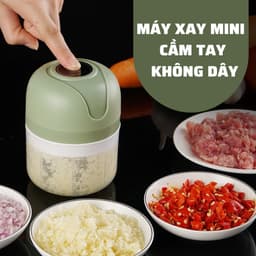 Máy Xay Tỏi Ớt Đa Năng Mini Cầm Tay Loại Mới BH 6T GIA DỤNG VĨNH NGÂN ( Miễn Ship ) 2