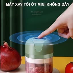 Máy Xay Tỏi Ớt Đa Năng Mini Cầm Tay Loại Mới BH 6T GIA DỤNG VĨNH NGÂN ( Miễn Ship ) 3