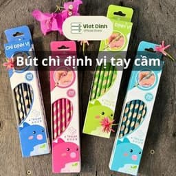 Hộp 12 chiếc bút chì 2B kèm gọt, bút chì định vị tay cầm, nhiều màu sắc 1