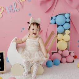 Hộp số tuổi fomex trang trí sinh nhật kèm bóng bay theo tone màu 80cm có đèn led siêu xinh cho bé trai và bé gái 4