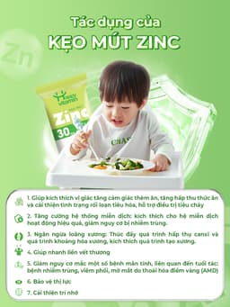 Kẹo Mút Bổ Sung Kẽm Hữu Cơ Cho Bé Happy Vitamin - hỗ trợ ăn ngon miệng, hấp thu dinh dưỡng Hộp 25 Que 8