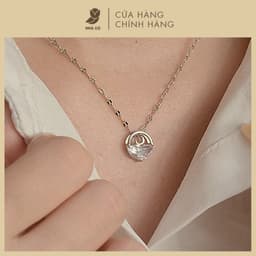 Dây Chuyền Nữ Nơ, Sao, Đuôi Cá, Hành Tinh NHÀ CÚ Màu Bạc Đính Đá Zircon Cz 5A Vòng Cổ Phụ Kiện Trang Sức Thời Trang 5