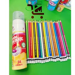 Lon 24 Cây Bút Chì Màu Xóa Được / CP4-24D / GSTAR, Thân Dài, Có Gôm Bôi Xóa, Màu Tô Mượt, An Toàn Cho Bé 1