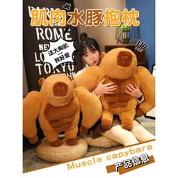 Gấu Bông Gối ôm Capybara dễ thương, gối ôm chuột lang ngộ nghĩnh cho bộ trưởng bộ ngoại giao 1
