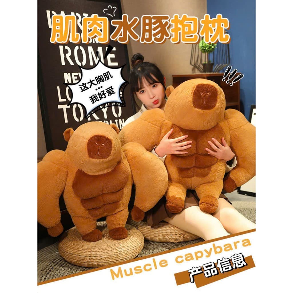 Gấu Bông Gối ôm Capybara dễ thương, gối ôm chuột lang ngộ nghĩnh cho bộ trưởng bộ ngoại giao