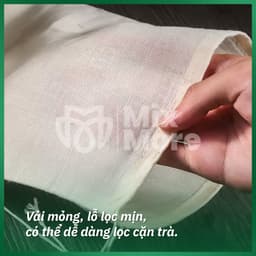 Túi lọc trà vải cotton 100%, lọc cà phê, thảo dược, thực phẩm đa năng dùng nhiều lần an toàn thực phẩm Mixmore 4