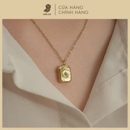 [Titan] Dây Chuyền/ Vòng Cổ Giọt Nước Đính Đá Tinh Tú NHÀ CÚ Thép Y Tế Titan 7133 7