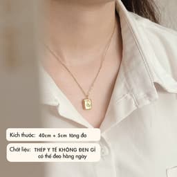 [Titan] Dây Chuyền/ Vòng Cổ Giọt Nước Đính Đá Tinh Tú NHÀ CÚ Thép Y Tế Titan 7133 3