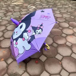 Ô Dù Hình Kuromi, Melody, Baby three, NaTra Cán Dài Tặng Kèm Còi  Màu Hồng, Màu Tím Cho Bé Gái - Ô Dù Trẻ Em Cao Cấp 9