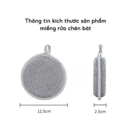 [ COMBO 6 CÁI ] Miếng Bọt Biển Rửa Chén Bát 3 Lớp PTLUXURY Giẻ Rửa Bát Đĩa Đũa Cọ Xoong Nồi Đa Năng Tạo Bọt 7