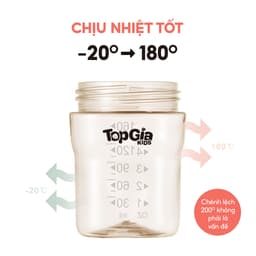 Bình Sữa PPSU Đa Năng TOPGIAKIDS Cho Bé Từ 0 Tháng – Dung Tích 160ml/180ml/270ml Kèm Ống Hút Silicon 6