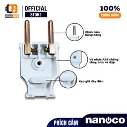 Phích cắm đực và ổ cắm cái Nanoco chính hãng chịu tải tốt 5